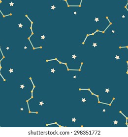 Space dipper flat icon,eps10 seamless pattern background
