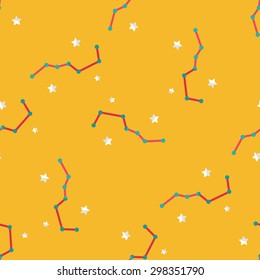 Space dipper flat icon,eps10 seamless pattern background