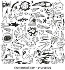 space - doodles collection