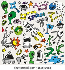 space - doodles collection