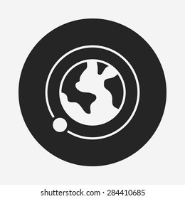 Space earth icon