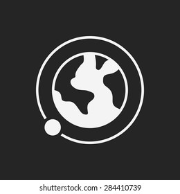 Space earth icon