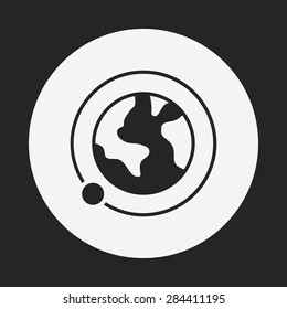 Space earth icon
