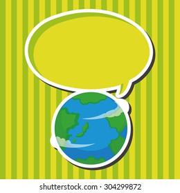 Space earth theme elements