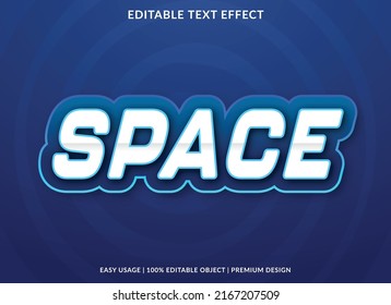 space editable text effect template with abstract background style use for business brand and logo