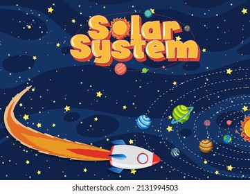Space element in space background illustration