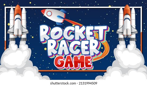Space element in space background illustration