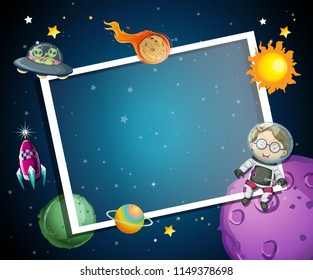 A space element frame illustration