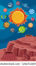A space element template illustration