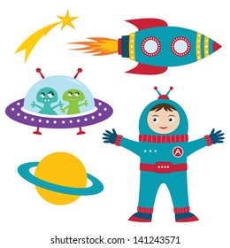 Space elements vector set