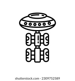 Space Elevator icon in vector. Illustration