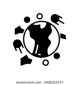 Space Environment Symbol in Vektorgrafik. Illustration