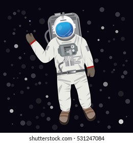 Space Exploration Astronaut, vector