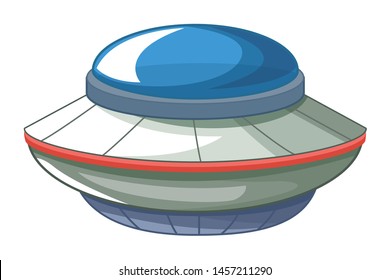 space exploration flying saucer icon cartoon vector illustration graphic design