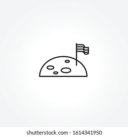 space exploration icon on white background