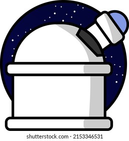 Space exploration icon package colored background