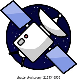 Space Exploration Icon Package Colored Background