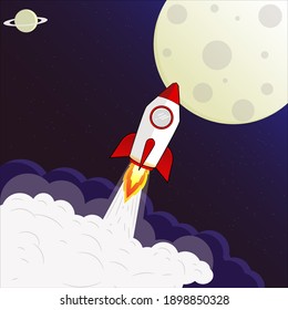 Space Exploration illustration Vector design. Startup background