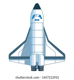 space exploration space shuttle icon cartoon vector illustration graphic design
