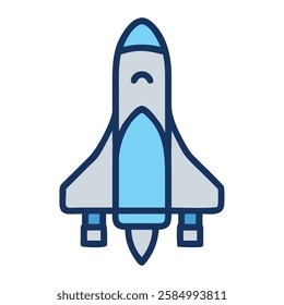 Space exploration space shuttle illustration