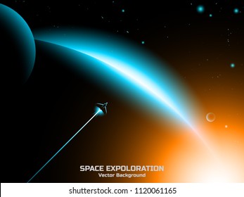 space exploration vector background