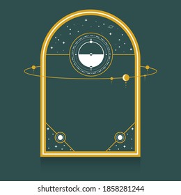 space explore the universe background templates, Tidewater Green colors