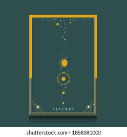 space explore the universe background templates, Tidewater Green colors