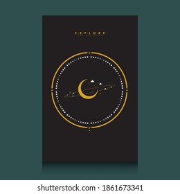 space explore the universe background templates, Tidewater Green colors