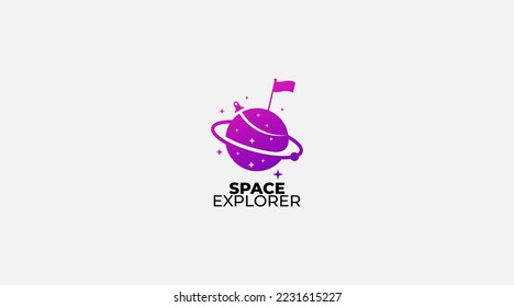 space explored logo Design Vector