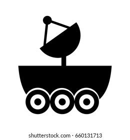 Space explorer car icon