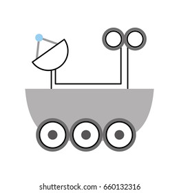 Space explorer car icon