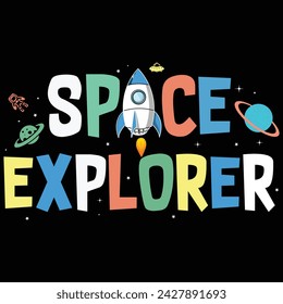 Space explorer, Designs Bundle, Streetwear T-shirt Designs Artwork Set, Graffiti Vector Collection for Apparel and Clothing Print.