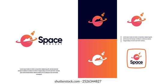 space explorer logo , research , modern technology , future , vector graphic 