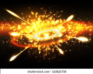 Space explosion, vector illustration, eps10. Glad to see you in my portfolio=)