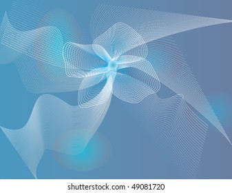 Space fantasy blue and white. Vector illustration