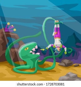luchador espacial versus alienígena verde