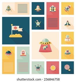 Space flat app ui background,eps10