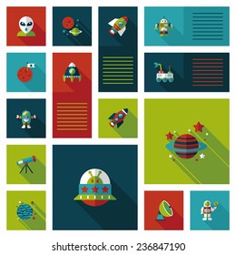 Space flat app ui background,eps10