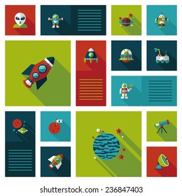 Space flat app ui background,eps10