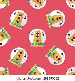 Space flat icon,eps10 seamless pattern background