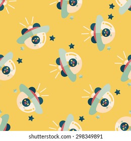 Space flat icon,eps10 seamless pattern background