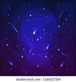 Space flat vector background