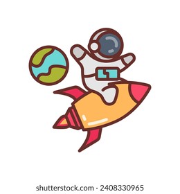 Space Flight icon in vector. Illustration