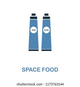 Space Food icon in 2 color design. Pixel perfect simple pictogram space food icon from space collection. UI. Web design, apps, software, print usage.