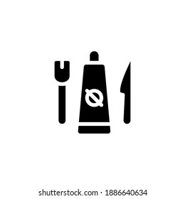 Space Food icon in vector. Logotype