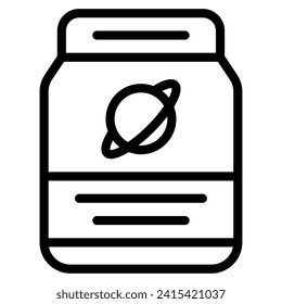 Space Food space technology object illustration