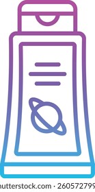 Space Food vector icon. Can be used for printing, mobile and web applications.