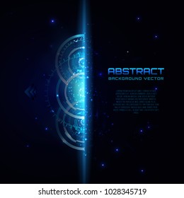 Space Futuristic abstract background. interface, HUD, sci-fi vector background.