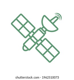 Space and futuristic satellite icon