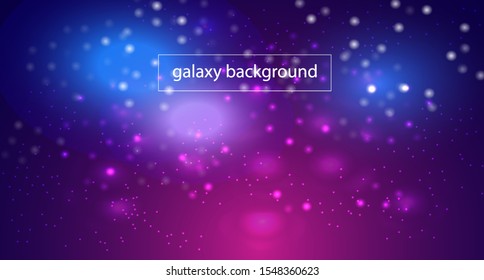 Fondo de galaxia espacial con luz cósmica y estrellas 